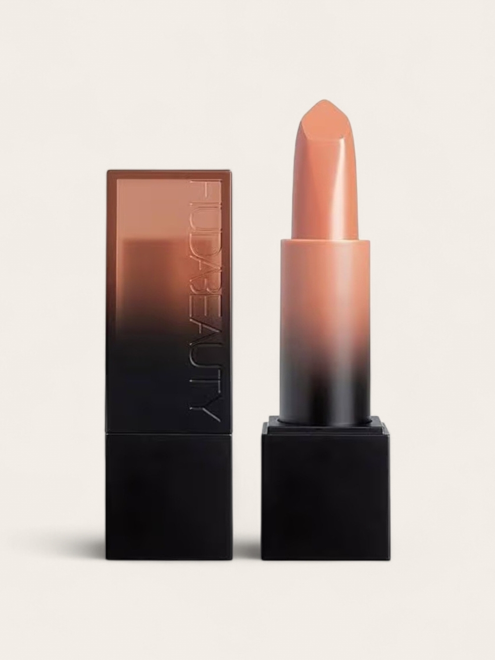 HUDA BEAUTY Bossy Browns Power Bullet Cream Glow Lipstick - Fajah